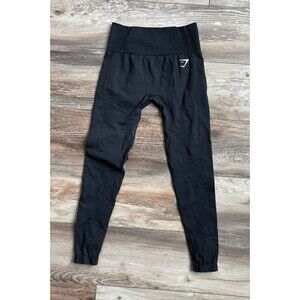 GYMSHARK Women's Adapt Safari Seamless Leggings Black Asphalt Grey NWT Small